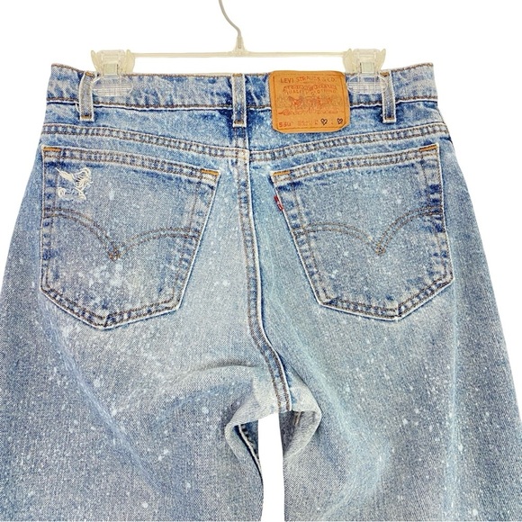 Levis Vintage Jeans Waist 29 30 Womens Size 8 10 Handnade Upcycled Levi’s Rare - Picture 6 of 14